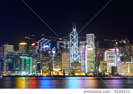 Hong Kong at night 9288551