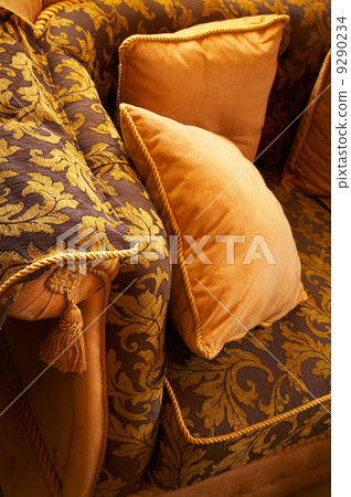 pillows on a beautiful sofa 9290234