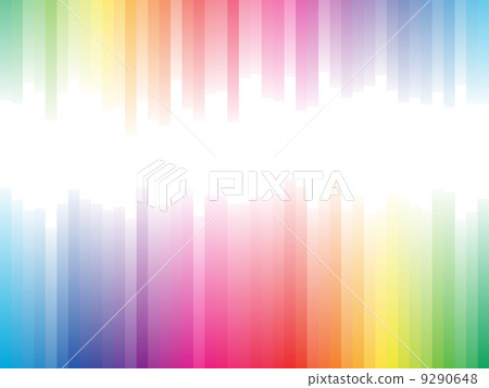 Spectrum stripes horizontal background with white copy space. 9290648