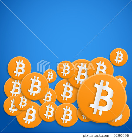 Background of financial currency Bitcoin 9290696