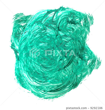 background green watercolour brush texture isolated on white bac 9292186