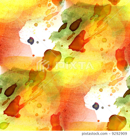 sunlight background watercolour green, brown brush texture backg 9292909
