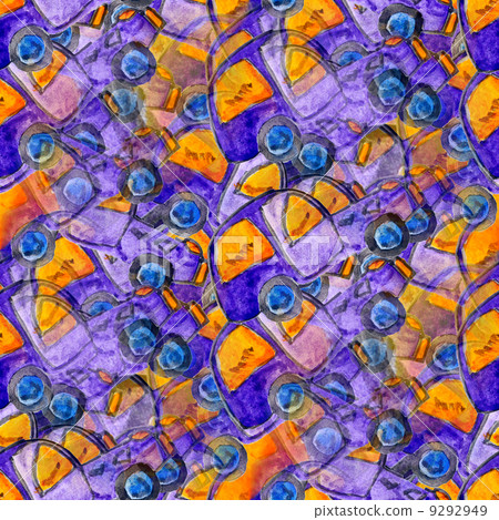 seamless texture color watercolour car blue yellow abstract 9292949