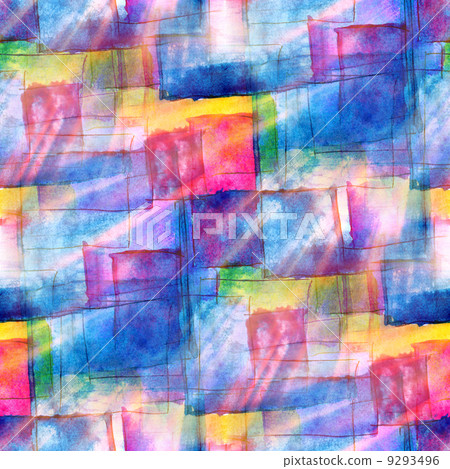 design watercolor seamless background a texture blue, yellow, pu 9293496