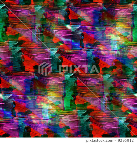 abstract vintage red, green avant-garde, watercolor seamless tex 9295912