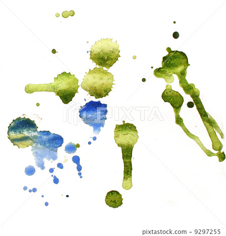 ink blue, green watercolor paint splatter splash grunge backgrou ink blue, green watercolor paint splatter splash grunge backgrou 9297255