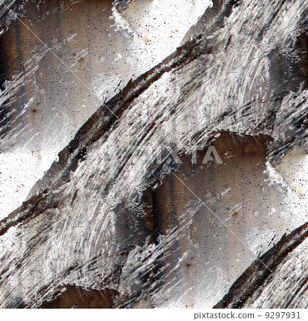 seamless abstract texture of old iron with cracks and paint 9297931