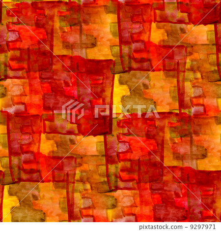 grunge texture, watercolor red yellow seamless background drawn 9297971