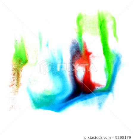 watercolor green blue red icon hand isolated stain raster illust watercolor green blue red icon hand isolated stain raster illust 9298179