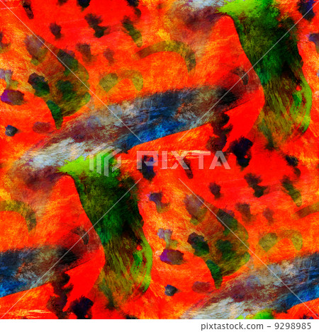 wallpaper abstract orange, green seamless watercolor art hand pa 9298985