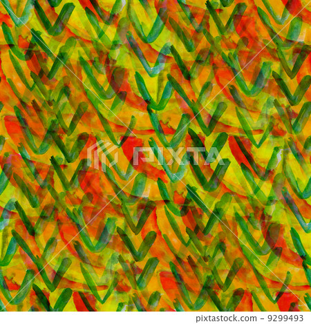 background yellow, green, stripes ornament watercolor art seamle 9299493