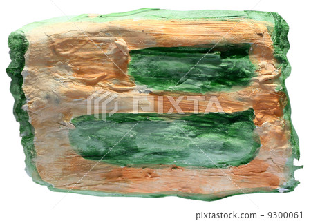 table green, brown chart stroke paint brush watercolor isolated table green, brown chart stroke paint brush watercolor isolated 9300061