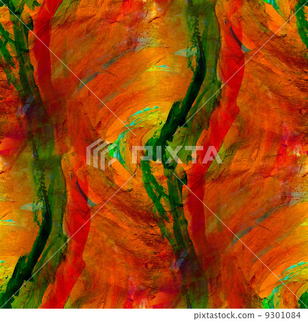 seamless painting red yellow orange green watercolor with bright 9301084