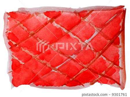 art watercolor red brown net isolated on white for your design 9301761