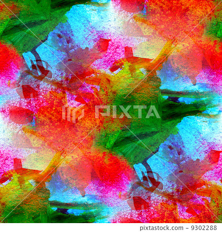 seamless texture abstract orange red spots painted gouaches 9302288