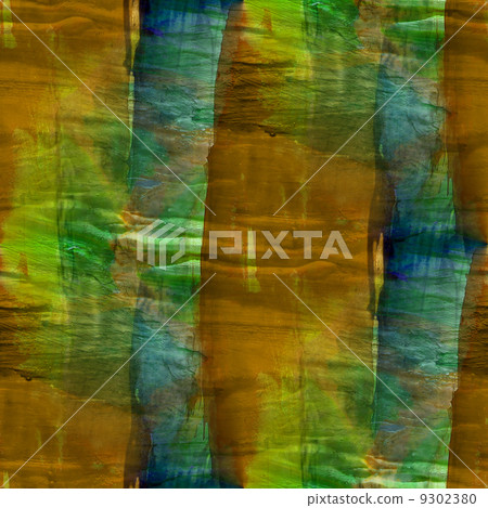 seamless green, brown cubism abstract art Picasso texture waterc 9302380
