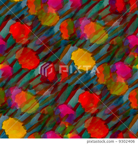 grunge texture, watercolor red green yellow seamless background 9302406