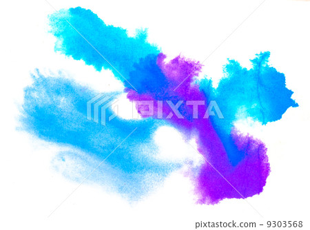 color spot blue purple macro blotch texture isolated white backg 9303568