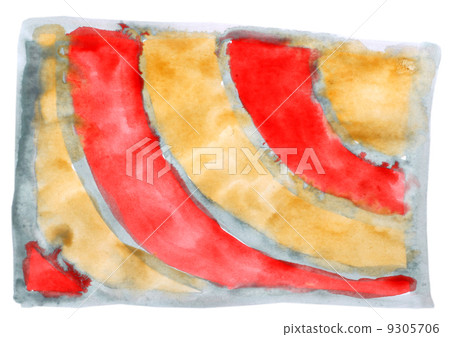 table brown, red spot chart stroke paint brush watercolor isolat 9305706