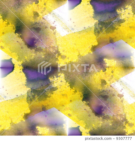 watercolour purple, yellow brush texture isolated 9307777