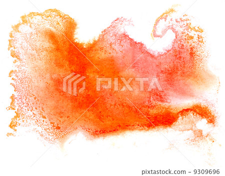 watercolor isolated orange red on white for your design watercolor isolated orange red on white for your design 9309696