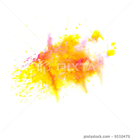 orange yellow macro spot blotch texture isolated on a white back 9310470