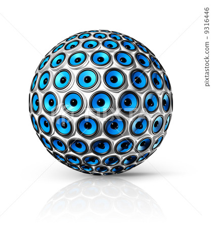 blue speakers sphere blue speakers sphere 9316446