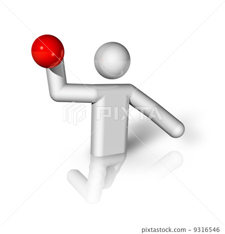 Water Polo 3D symbol Water Polo 3D symbol 9316546