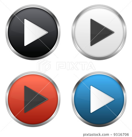 Play Button - Stock Illustration [9316706] - PIXTA