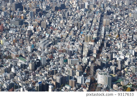 Tokyo landscape seen from the Tokyo Sky Tree 9317633