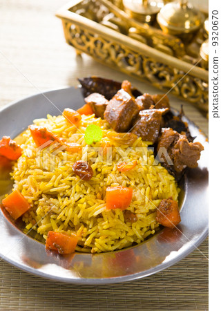 arab rice, ramadan foods in middle east usually served with tand 9320670