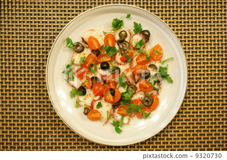 Octopus and olive carpaccio 9320730