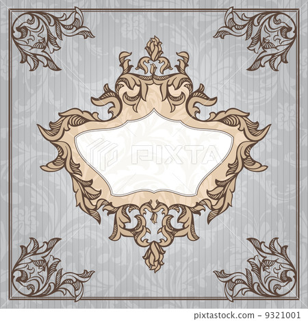 vintage floral frame 9321001