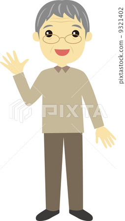 Grandfather holding hands Grandfather holding hands 9321402