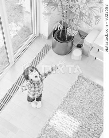 Living and children (bird's-eye monochrome) 9322588