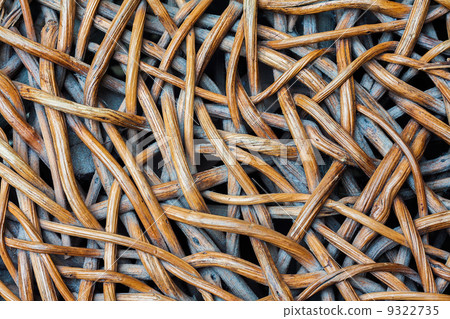 Close up of rattan chair 9322735