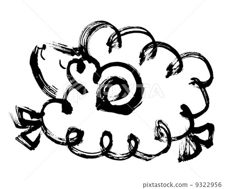 Sumi-e sheep .n Sumi-e sheep .n 9322956