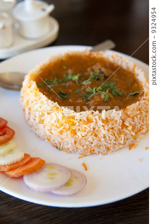 Tasty Indian Cuisine Biryani chicken rice 9324954