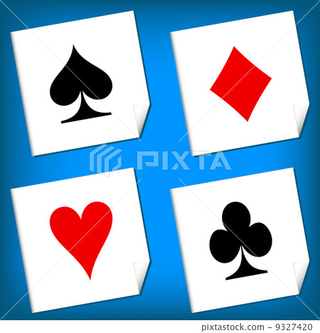 Playing card's signs vector 9327420
