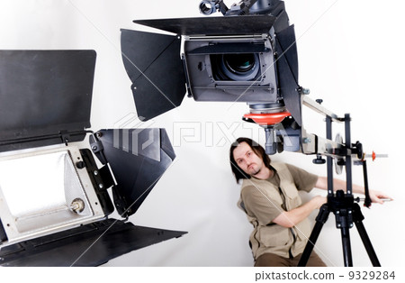 hd camcorder on crane hd camcorder on crane 9329284