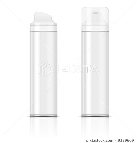White shaving foam bottles 9329609