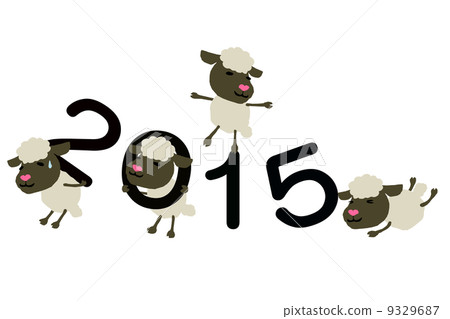 New year's greeting material 9329687