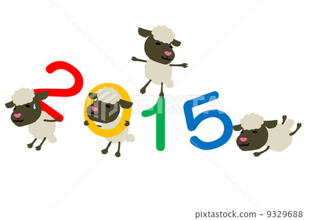 New year's greeting material New year's greeting material 9329688