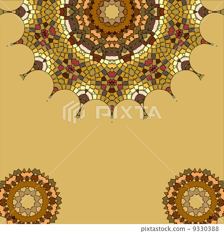 Lace floral colorful ethnic ornament Lace floral colorful ethnic ornament 9330388