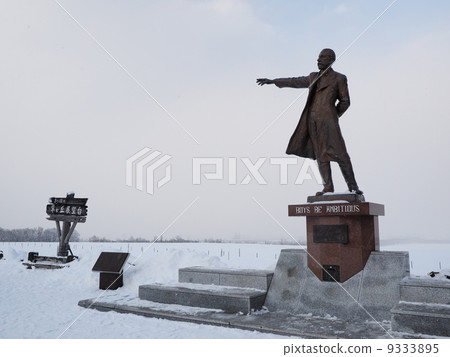 札幌市Yanagaoka天文台的克拉克雕像 9333895