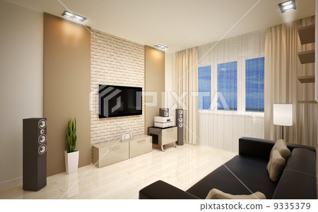 interior Design. Modern living room 9335379