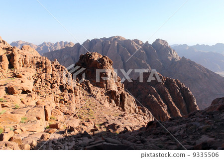 西奈山，埃及落磯山脈 9335506