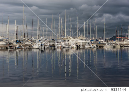 Beautiful yachts in bay Beautiful yachts in bay 9335544