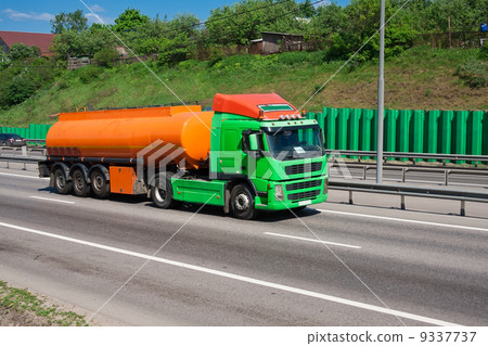 Truck on highway Truck on highway 9337737