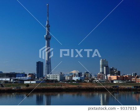 東京天空樹跟隨富士 9337833